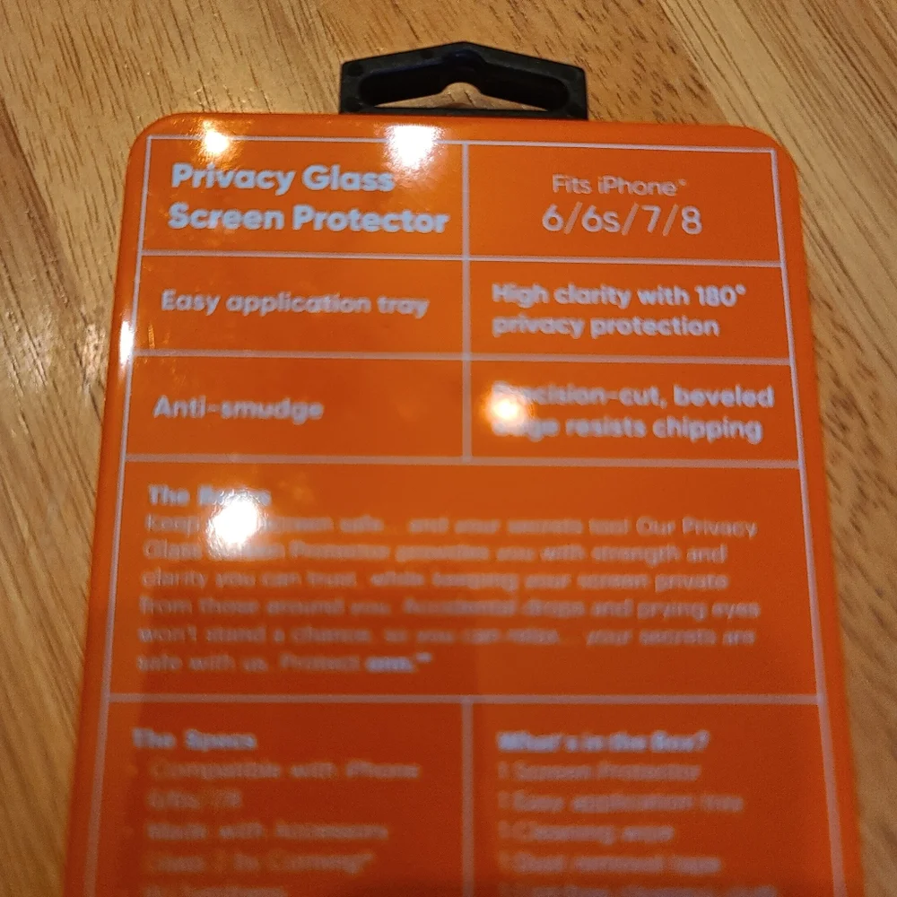ONN Privacy Screen Protector For iPhone 6/6S/7/8